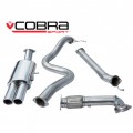 FD66d Cobra Sport Ford Fiesta MK7 ST180 2013> Turbo Back Package - 3" Bore (with De-Cat / Non-Resonated) Twin Tailpipe